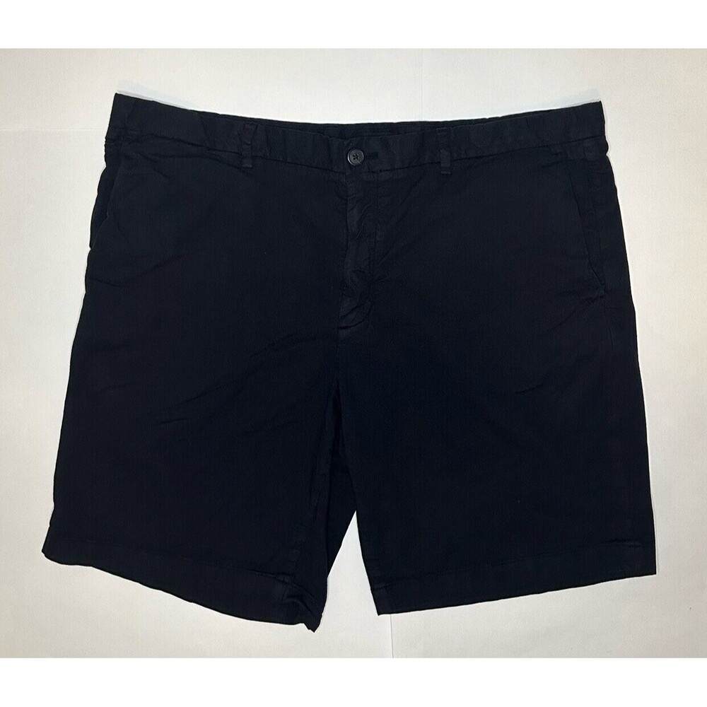 Theory Zaine Shorts Men’s 38 Black Chino Stretch Golf 9” Inseam Cotton Blend